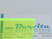 PLEXIGLAS® GS fluoreszierend GRÜN 6C02 transparent
