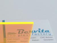 PLEXIGLAS® GS fluoreszierend ORANGE-GELB 2C01 transparent
