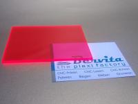 PLEXIGLAS® GS fluoreszierend ROT 3C02 transparent