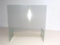 Schutzscheibe Stecksystem Niesschutz Hustenschutz Spuckschutz für Tresen Banken Empfangbereich