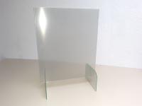 Schutzscheibe Stecksystem Niesschutz Hustenschutz Spuckschutz für Tresen Banken Empfangbereich