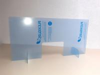 Schutzscheibe Stecksystem Niesschutz Hustenschutz Spuckschutz für Tresen Banken Empfangbereich